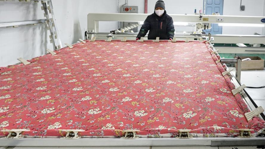 4k 工厂侠 - 巧妙的松软的床上用品的制作过程,棉花羽绒被工厂在韩国